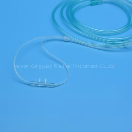 Tubo nasal de oxígeno desechable de PVC con puntas suaves