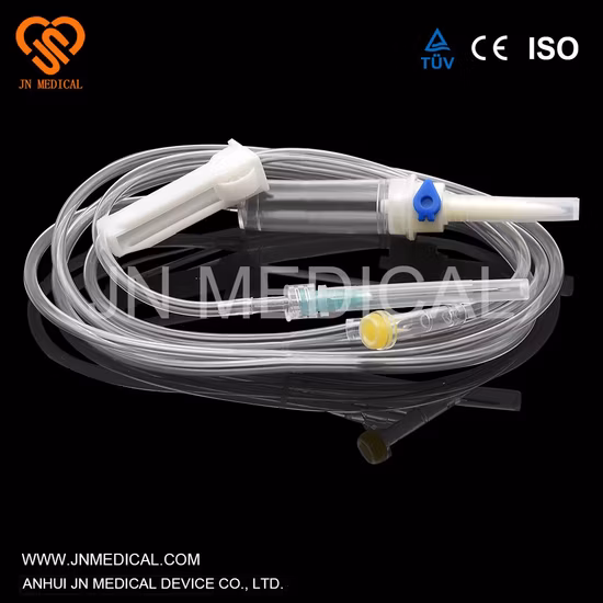 Ordinario médico desechable equipo de infusión con aguja con aprobación CE