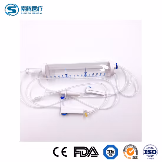 Conjunto de infusión de bureta estéril desechable ISO/Ce